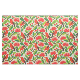 Tela pájaros Iwi estampado hawaiano