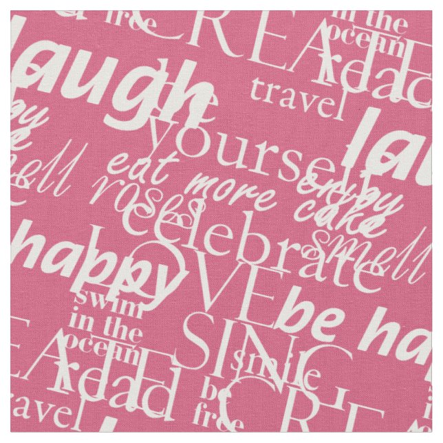 Tela Palabras de la inspiración (De cerca)