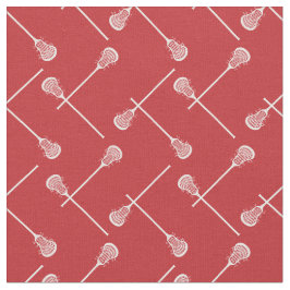 Tela Palancas blancas de lacrosse rojas