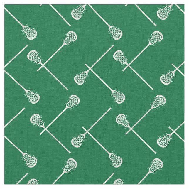 Tela Palancas blancas de lacrosse verde (De cerca)