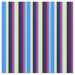 Tela Pale Goldenrod, Blue, Crimson, Dark Blue & Black
