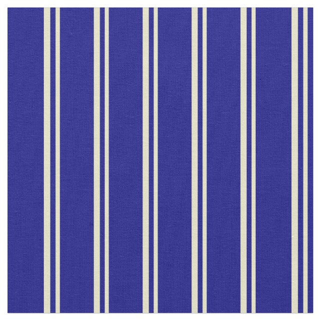 Tela Pale Goldenrod & Blue Stripes (De cerca)