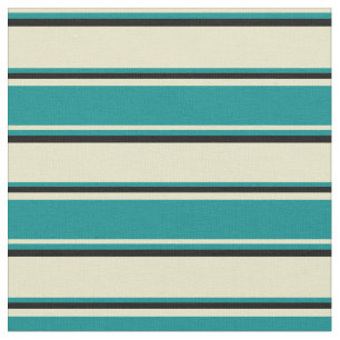 Tela Pale Goldenrod, Dards Cyan & Black Stripes