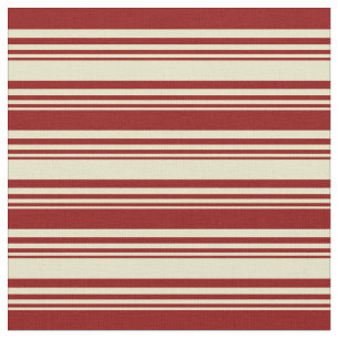 Tela Pale Goldenrod & Dark Red Coled Striped Pattern