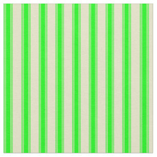 Tela Pale Goldenrod & Lime Stripes