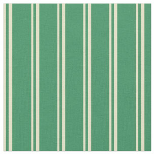 Tela Pale Goldenrod & Sea Green Colour Stripes