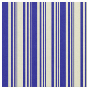 Tela Pale Goldenrod y Dards Blue Colpes Stripes