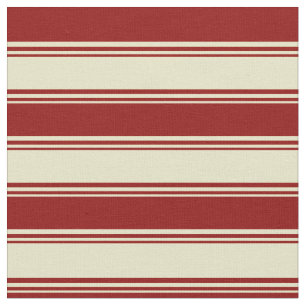 Tela Pale Goldenrod y Dark Red Colour Pattern