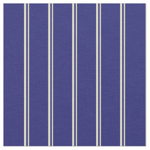 Tela Pale Goldenrod y Midnight Blue Pattern Stripes