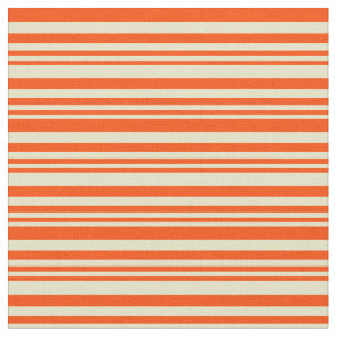 Tela Pale Goldenrod y Red Colour Pattern