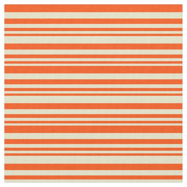 Tela Pale Goldenrod y Red Colour Pattern (De cerca)