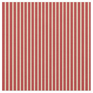 Tela Pale Goldenrod y Red Pattern of Stripes