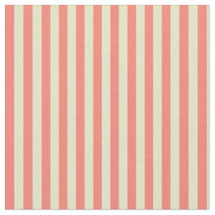 Tela Pale Goldenrod y Salmon Stripes
