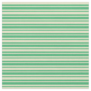Tela Pale Goldenrod y Sea Green Lines