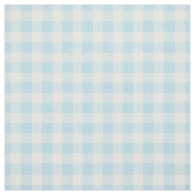 Tela Pale Turquoise Gingham Check (Retal)