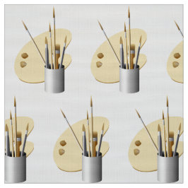 Tela Paleta de artistas y brochas