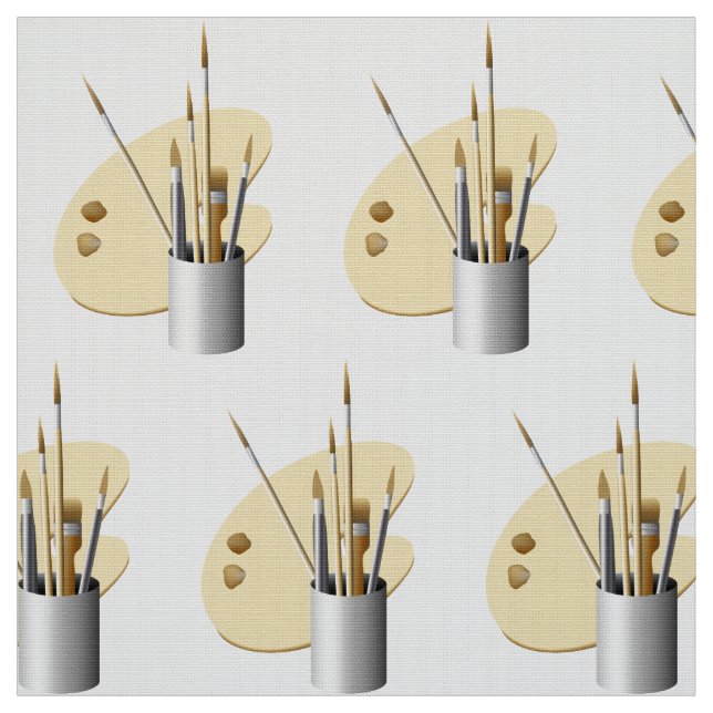 Tela Paleta de artistas y brochas (Retal)