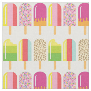 Tela - Paletas de Hielo Rosadas, Verdes y Amarilla