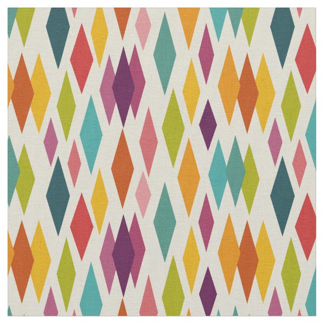 Tela Palm Springs Diamonds Patrón moderno de medio sigl (De cerca)