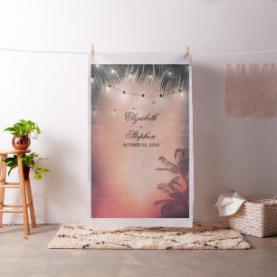 Tela Palm Trees de verano con fondo fotográfico boda