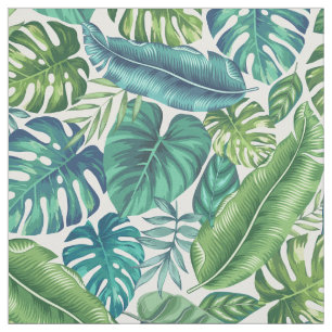 Tela Palm tropical verde y Verde azulada Banana Monster