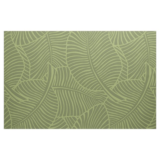 Tela Palm Zebra Hawái Olive green ("Cuarto gordo" (fat quarter))