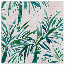 Tela Palmas de Rubor de la acuarela de VACAY VOCAB