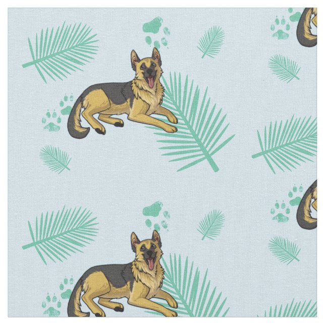 Tela palmas del azul del gsd (De cerca)