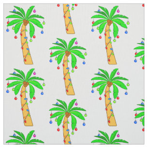 Tela Palmera adornada para el navidad