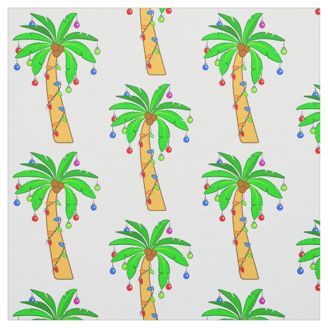 Tela Palmera adornada para el navidad (Retal)