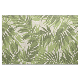 Tela Palmeras Areca Hawái Tropical Vintage
