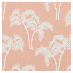 Tela Palmeras blancas en beige