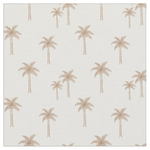 Tela Palmeras Boho Costero Tropical Verano Neutro