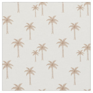 Tela Palmeras Boho Costero Tropical Verano Neutro