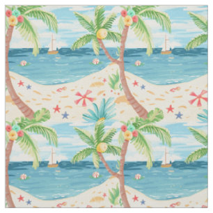 Tela Palmeras Tropicales & Verano Oceánico