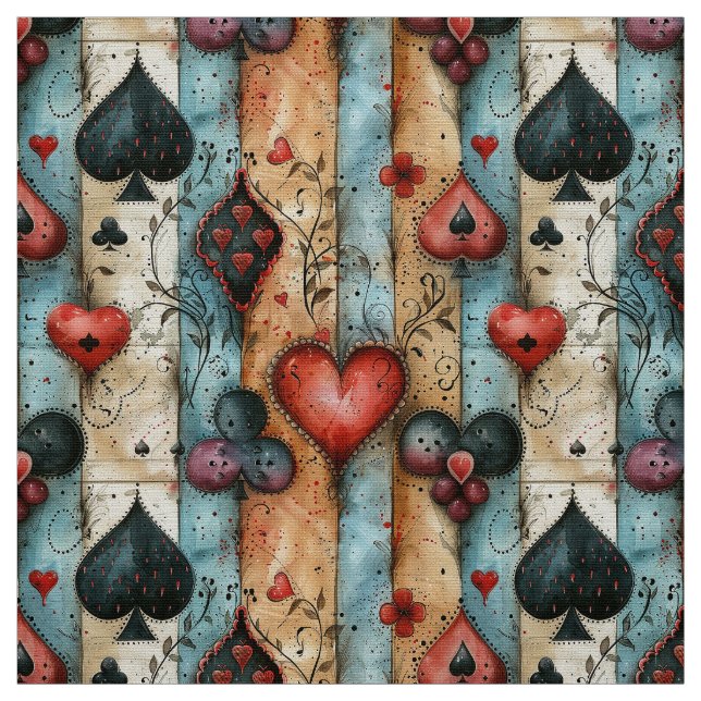 Tela Palos de cartas de póquer.  (Retal)