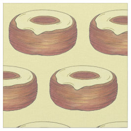 Tela Panadería de bollería de castaño de donut de cruas