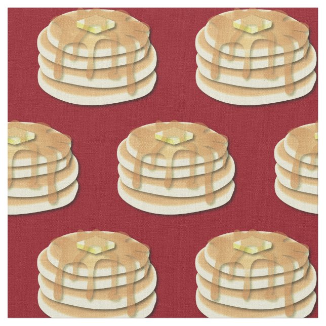 Tela Pancakes Cute Breakfast Kids (De cerca)
