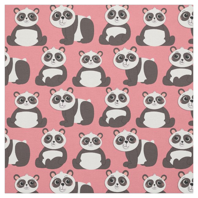 Tela Panda Bears Cute Kids (Retal)