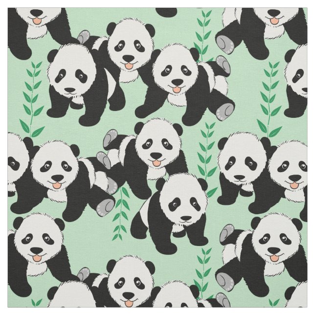 Tela Panda Bears gráfico (Retal)
