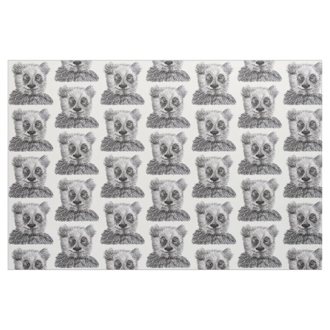Tela Panda Drawing Pima Cotton (54" de ancho) Tejido ("Cuarto gordo" (fat quarter))