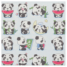 Tela Panda Print