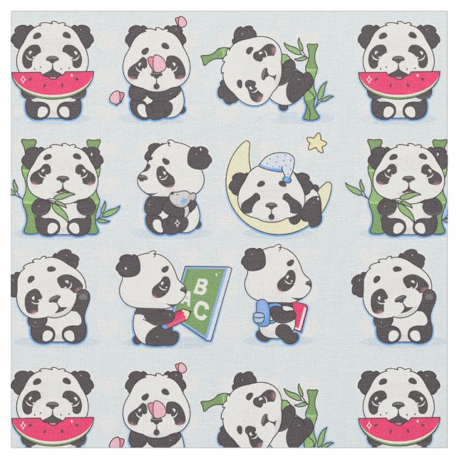 Tela Panda Print (De cerca)