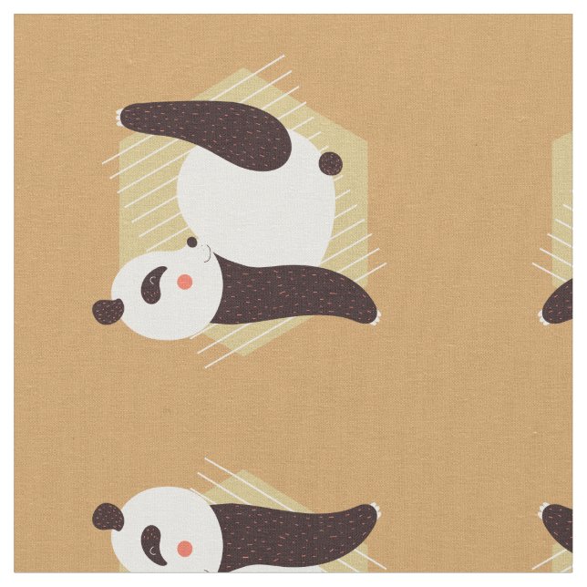 Tela Panda Yoga (De cerca)