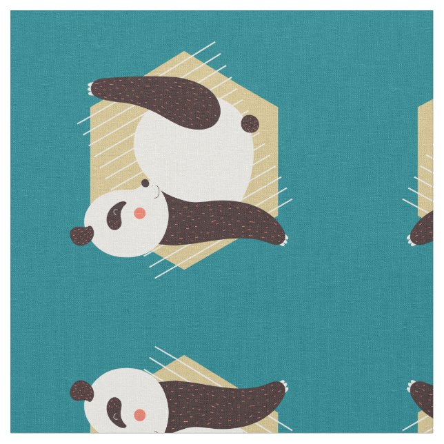 Tela Panda Yoga (De cerca)
