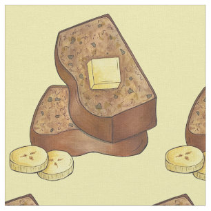 Tela Panecillos de pan de pan de banana Mantequilla de 