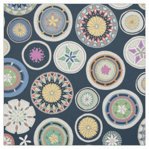 Tela pango mandala indigo