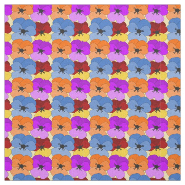 Tela Pansy Collage (Retal)