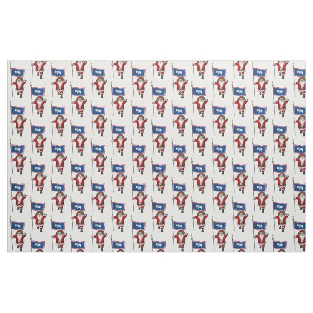 Tela Papá Noel viene a Wyoming ("Cuarto gordo" (fat quarter))