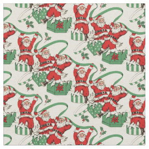 Tela Papá Noel vintage